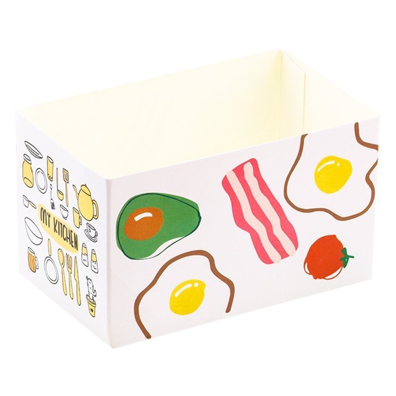 Sandwich Packaging Box Thick Egg Toast Internet Celebrant Packaging Bag Korean-style Box Hamburger Packing Box Disposable Paper Box