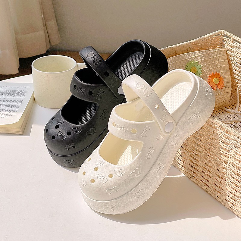 Hole Shoes Women Mary Jane Slippers Women Summer Slippers Women Home Shoes Home EVA Slippers Slippers Women Wholesale