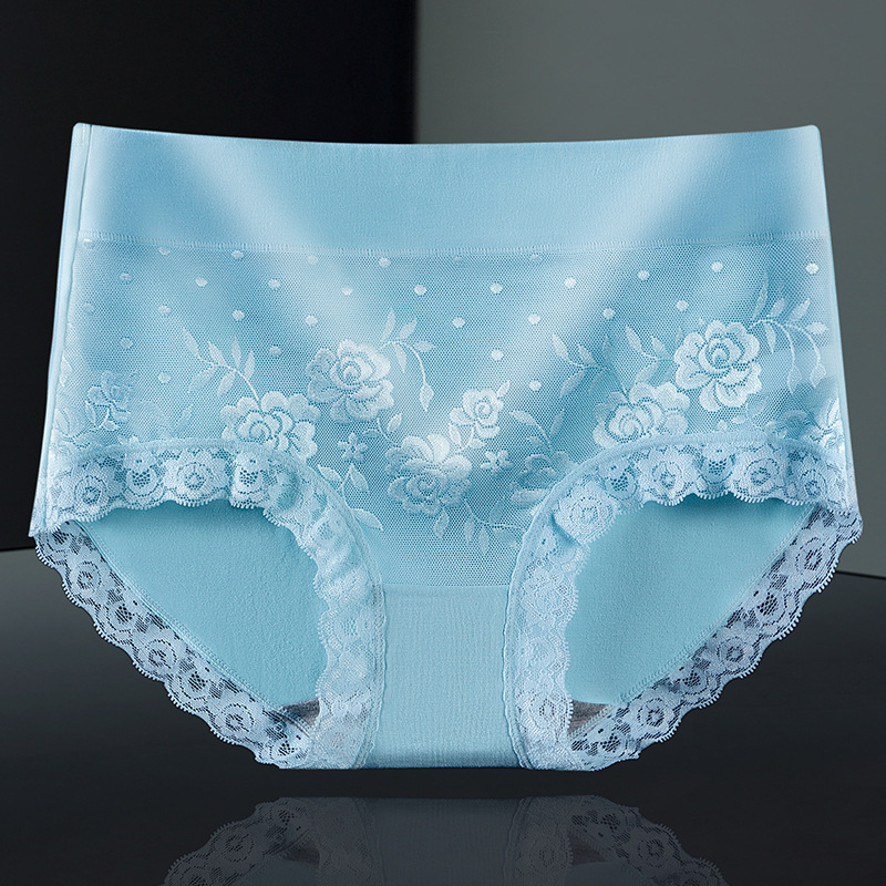 Graphene Antibacterial Women's Underwear Mid-Waist Cotton Underwear Women's Lace Cotton Mid-Waist Underwear Manufacturer Wholesale