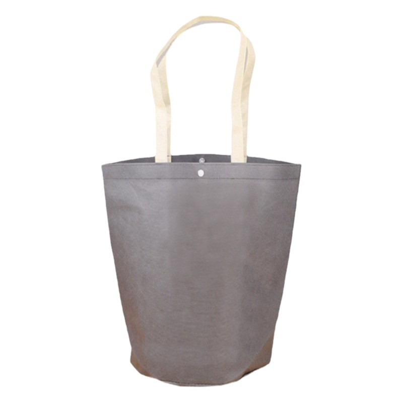 Non-woven round bottom bucket bag spot cylinder tote bag garment bag shopping clothes bag printed logo
