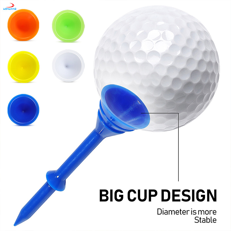 Picture of Golf ball nail large cup double layer 3-1/4 "plastic ball seat tee excellent hitting resistance and constant stability