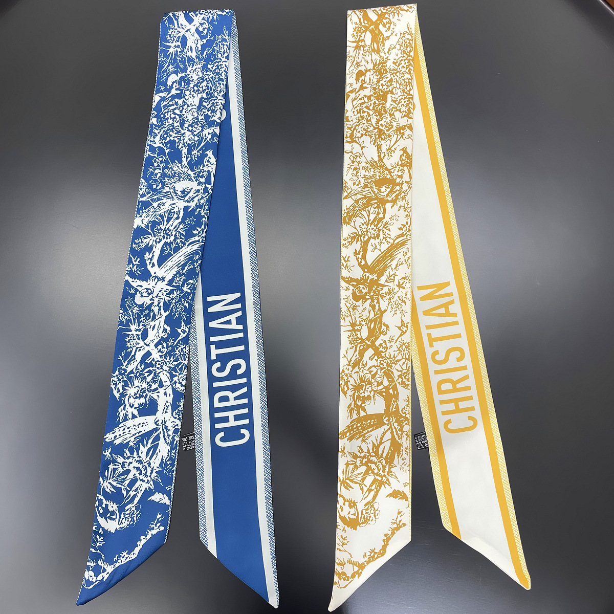 Tarot New Four Seasons Joker Plant Flower Women's Wrapping Bag Ribbon Ribbon Small Scarf Scarf Wholesale