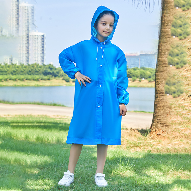 Picture of Non-disposable children's raincoat travel school full body poncho EVA rainstorm-proof thickened raincoat children's wholesale