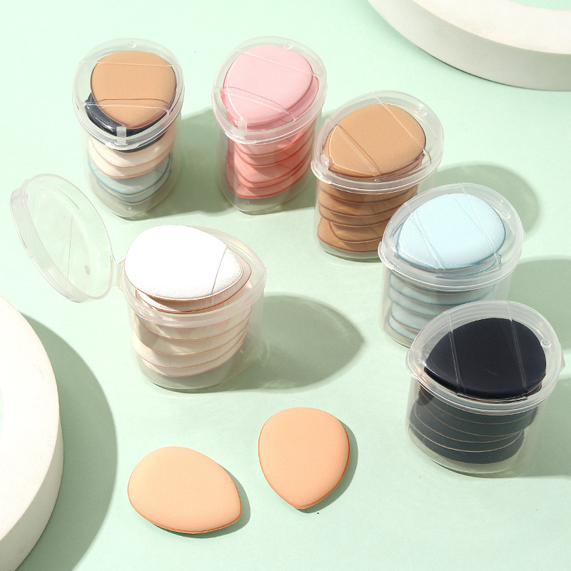 MINI air cushion finger puff storage box empty box dustproof portable MINI fingertip beauty tool puff box