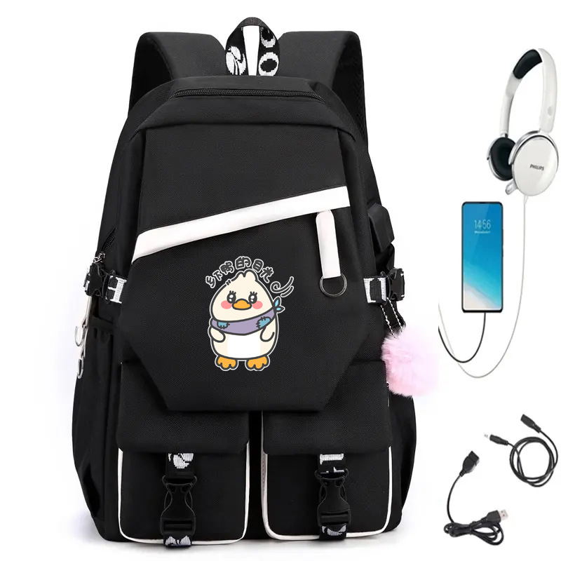 Picture of Barbara Duck Schoolbag Boys' Primary School Students Grade Three, Four to Six Cartoon Backpack Boys' Large Capacity Ultra Light Weight Reduction