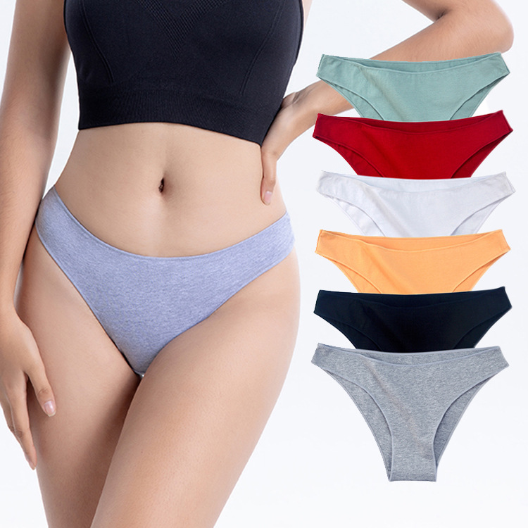 Picture of Cross-border women's underwear sexy half hip low waist plus size underwear cotton women's foreign trade woman panties