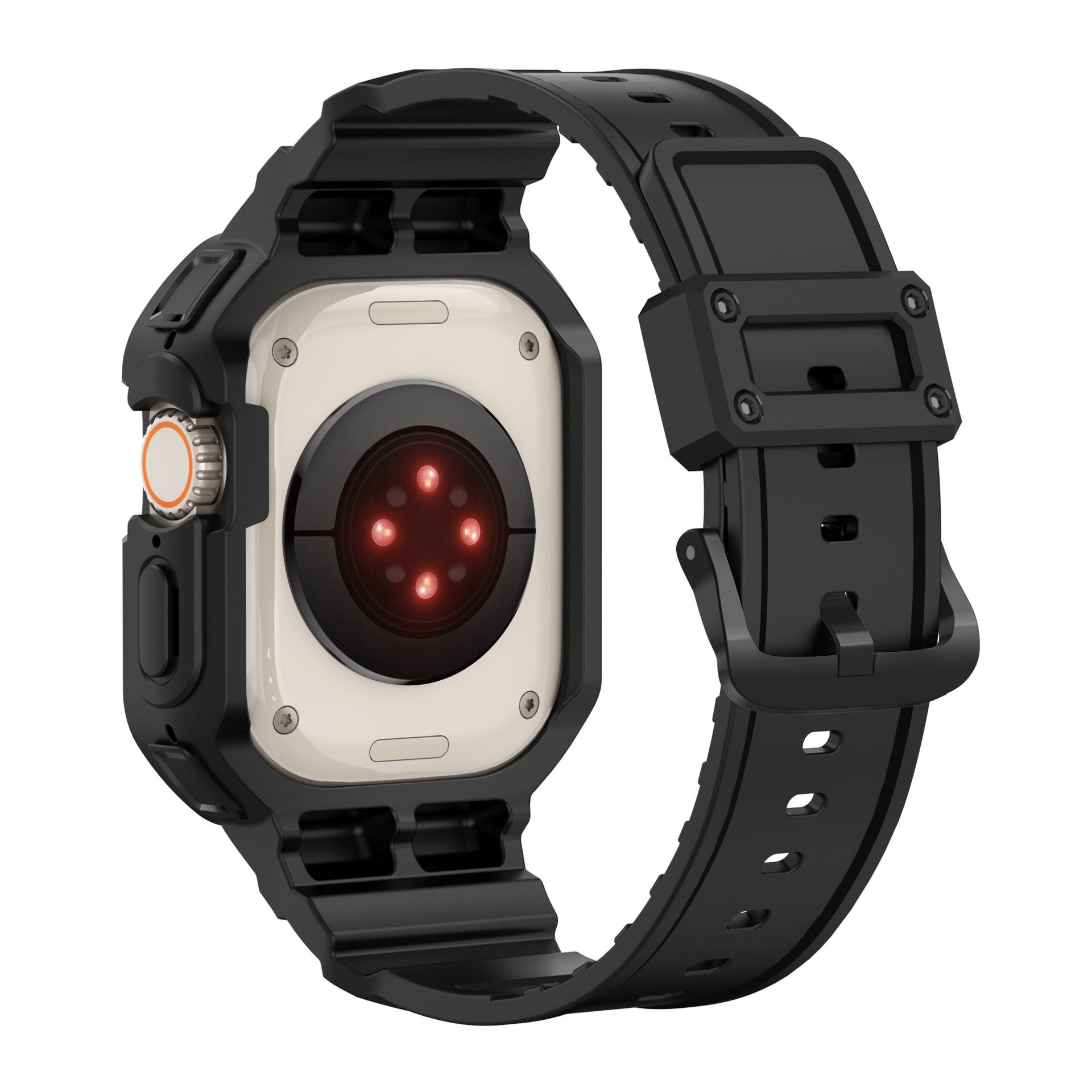 Picture of Suitable for Applewatch9Ultra2 Apple Watch Strap 49mm Pure Color Sports Tpu Integrated Strap Wholesale
