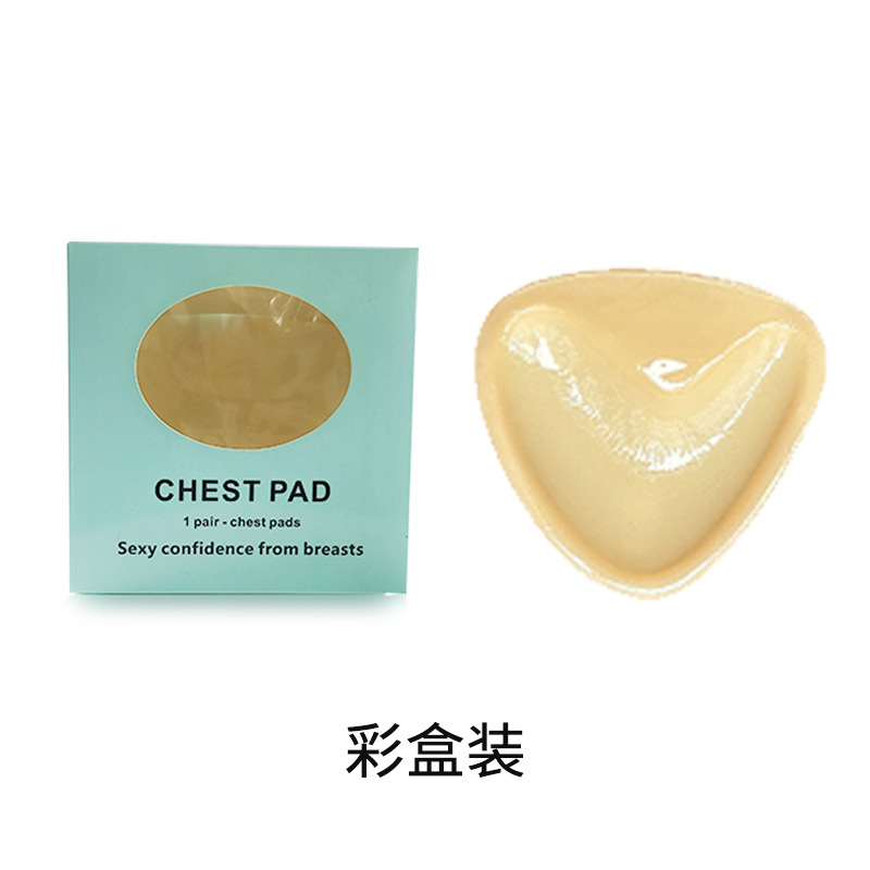 Picture of Triangle Silicone Chest Patch Women's Push-up Self-adhesive Chest Pad Invisible Thickened Sponge Pad Swimwear Bikini Underwear Insert