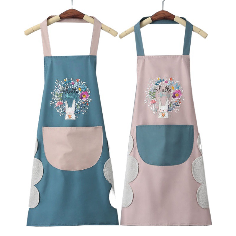 Wholesale Printable Logo, Hand-Wipeable, Waterproof and Oil-Proof Apron for Men and Women, Home Cooking and Cooking Kitchen Smock Apron