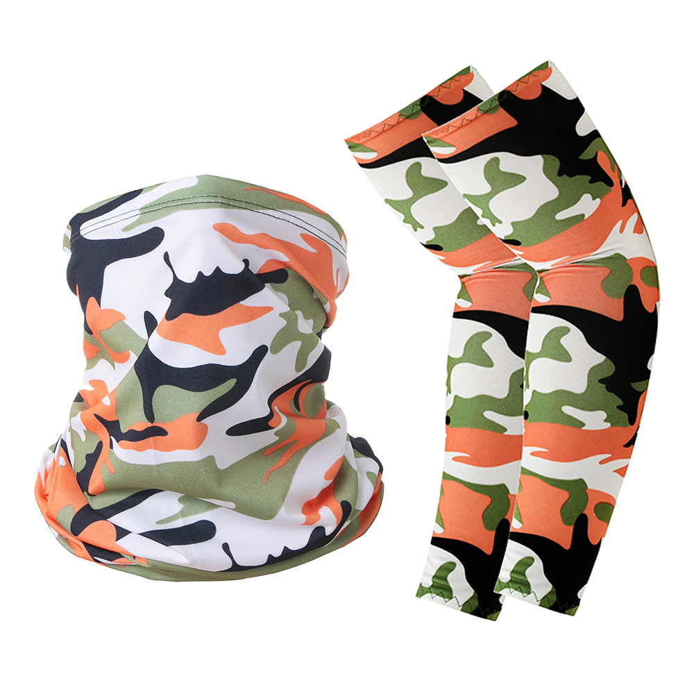 Picture of Ice Silk Sun Protection Sleeves Magic Headscarf Set Summer Sun Protection Cycling Sports Outdoor Equipment Combination Spot Wholesale