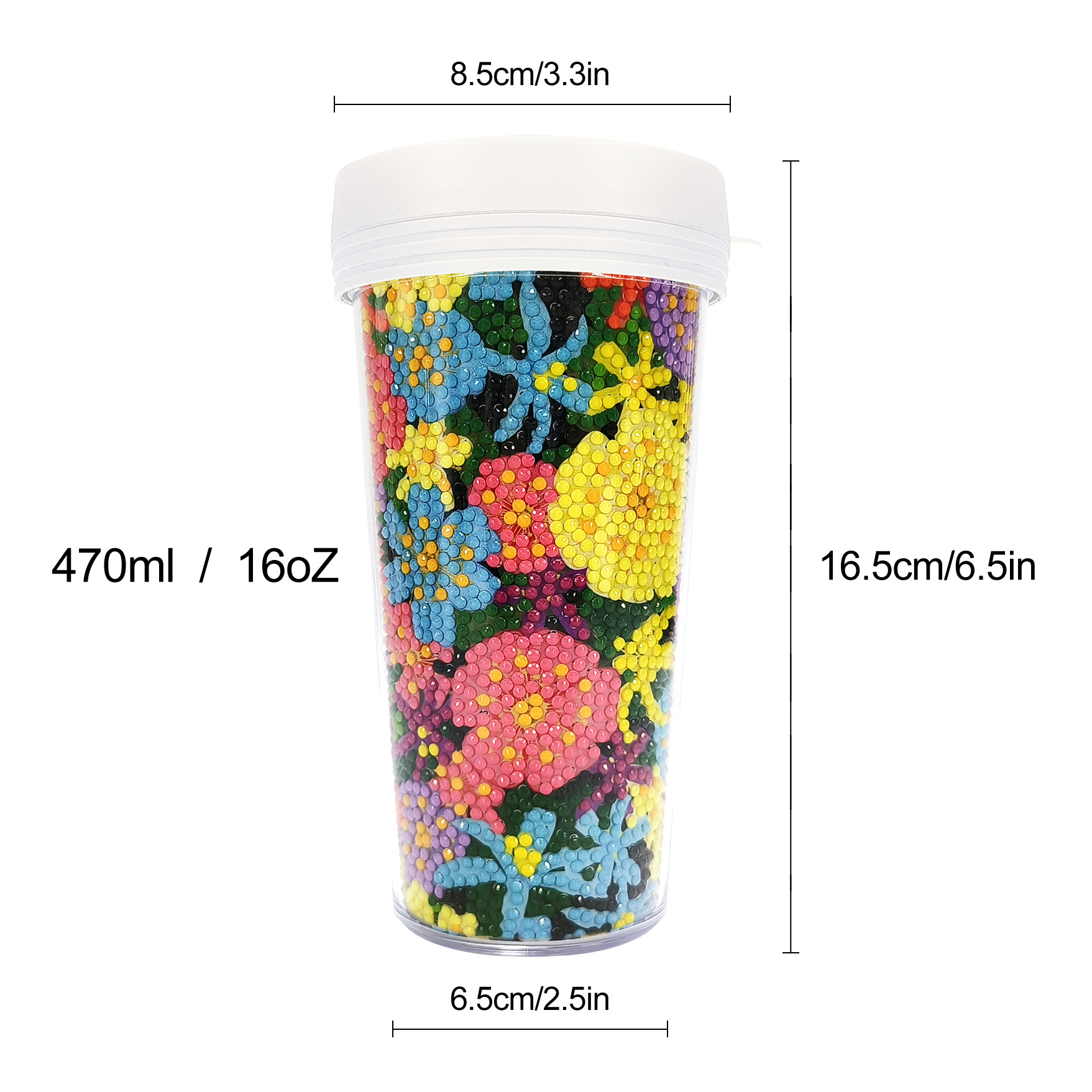 Picture of Diamond Painting Peripherals, New and Unique Cups, Cross-Border Supply, Diamond Stickers, Embroidery, DIY Handmade Full Diamond Creative Decorative Paintings Wholesale