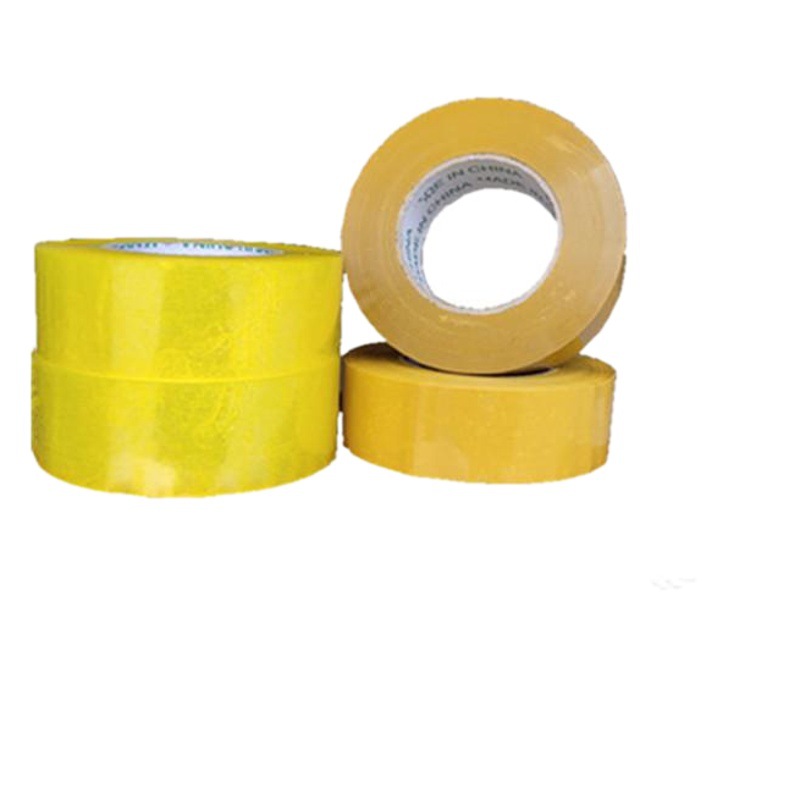Transparent Tape Large Roll Width 5.5cm Thick 3.5 Yellow Sealing Tape Sealing Tape Packaging Tape Whole Box Wholesale