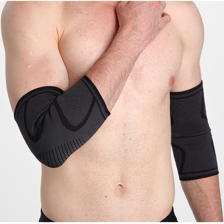 Picture of Outdoor sports elbow pads lengthened breathable nylon warm pressurized non-slip basketball running fitness sports elbow pads