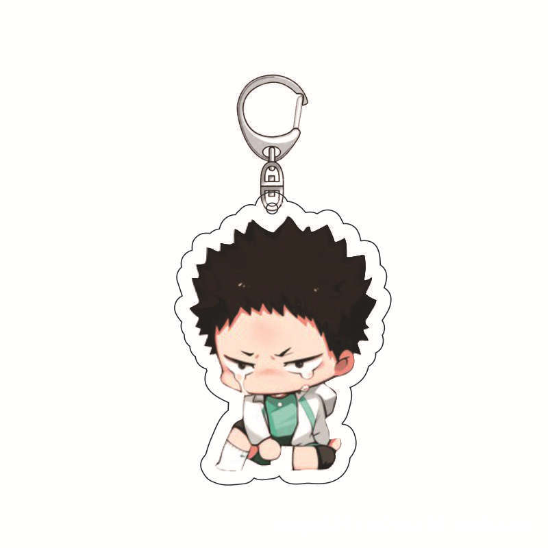 Picture of Anime Volleyball Youth Peripheral Keychain Shadow Mountain Feixiong Day Xiangyang Solitary Claw Grinding Cute Acrylic Pendant