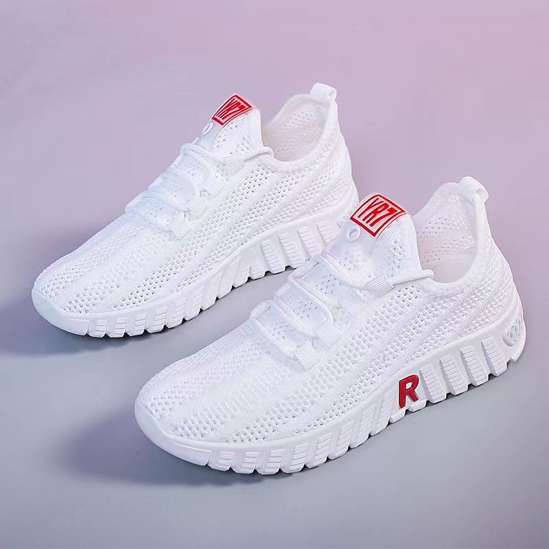 Shoes Women's 2024 New Spring, Summer, Autumn and Winter Cloth Shoes Women's Breathable Mesh Shoes All-match Women's Shoes Casual Sports Running Shoes