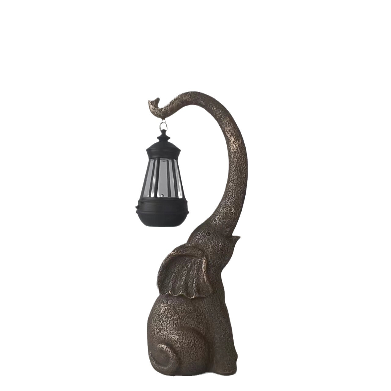 Picture of Simple Outdoor Garden Layout Auspicious Elephant Solar Light Decoration Ornaments Courtyard Landscape Home Accessories