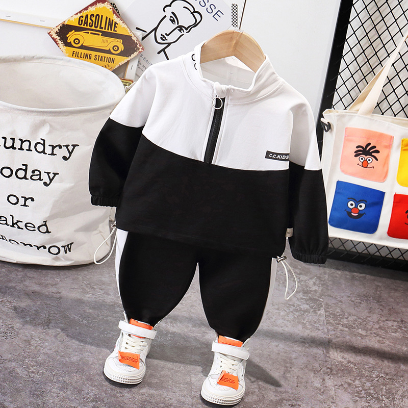 Picture of Children's Clothing Boys Korean Style New Spring Casual Fashion Sweatshirt Suit Kidsren's Spring & Fall Clothing Baby Fashionable Trend