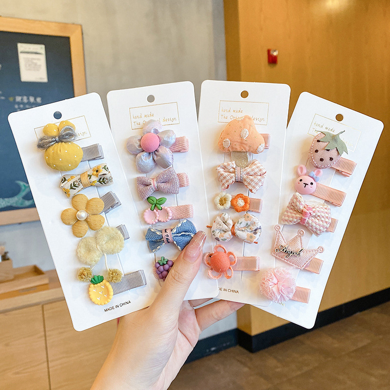 Picture of Cute baby lanugo hair small hairpin baby girl does not hurt hair hair clip baby hair small hair clip children's headdress