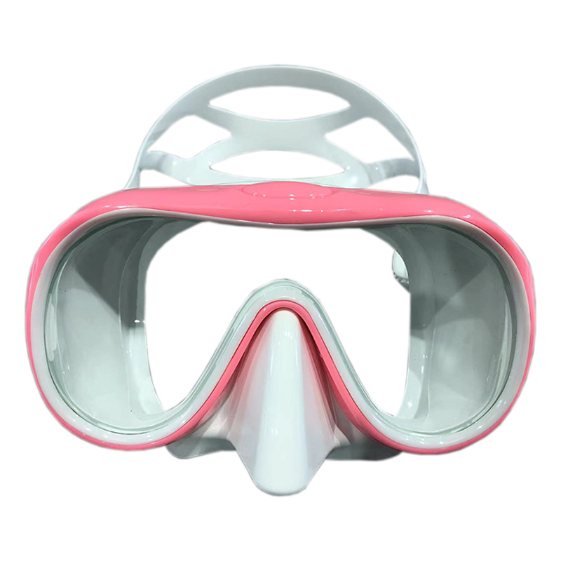 Picture of New diving goggles large frame HD adult snorkeling mirror tempered glass liquid silicone mask diving equipment