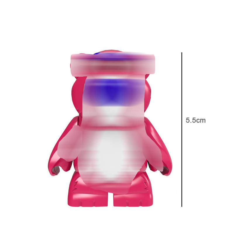 Picture of Cartoon Cartoon animal Princess pumping music plastic assembled building blocks little doll toy mixed batch foreign trade exclusive