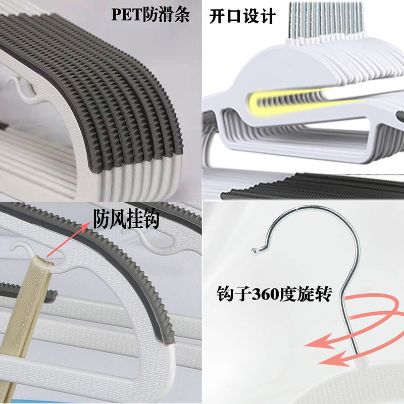 Picture of Plastic Non-Slip Hangers Amazon Multifunctional Small Neckline Design for Home Dormitory Organization and Storage with Anti-Slip Design