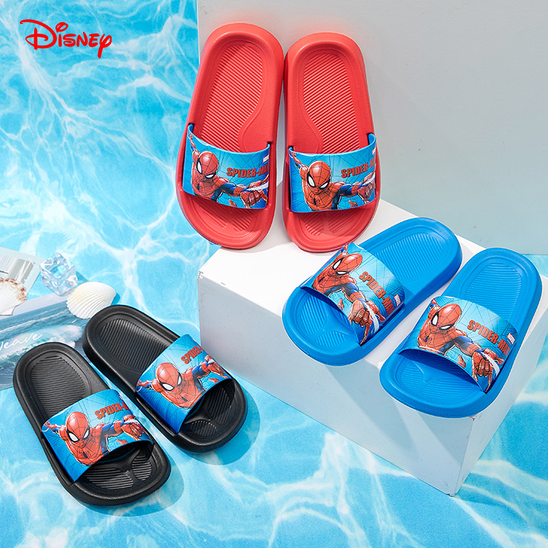 Disney children's slippers summer new boys home indoor bathroom non-slip cute cartoon mid-child beach shoes