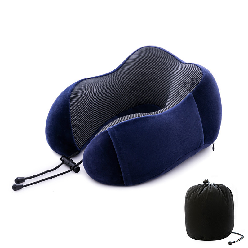 Picture of Cross-border U-shaped neck pillow can be fixed Logo simple memory foam U-shaped pillow wholesale travel neck pillow portable U-shaped pillow