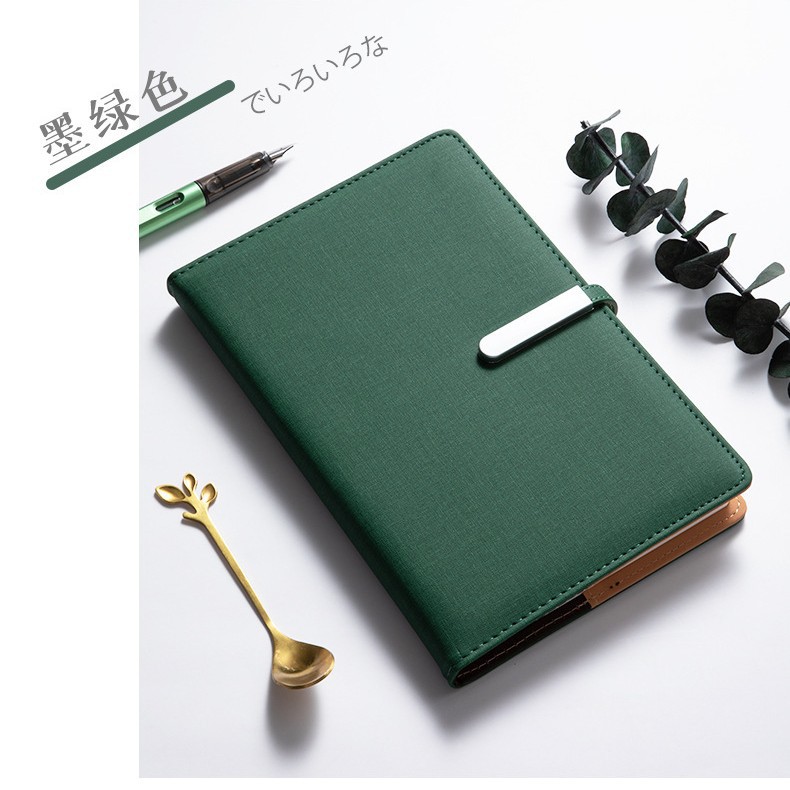 Picture of A5 business notebook B5 metal buckle PU notebook can add logo office notebook Workbook