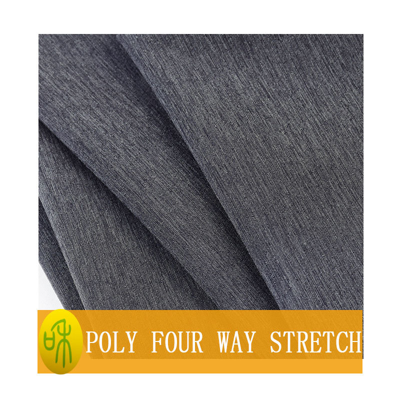 Taste fashion P93 SP 7 240GSM polyester four-sided elastic terry cloth linen gray comfortable clothing fabric