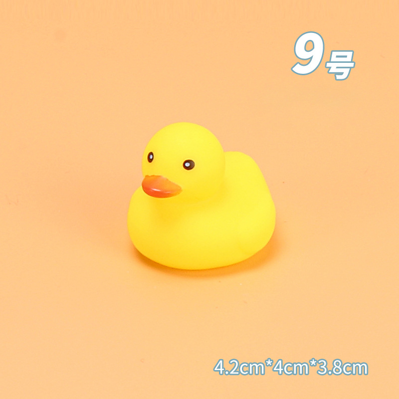 Picture of Baby Bathing and Water Toys, Kidsren's Soft Rubber Pinch and Screaming Little Yellow Duck, Baby Swimming Big Yellow Duck Cross-Border