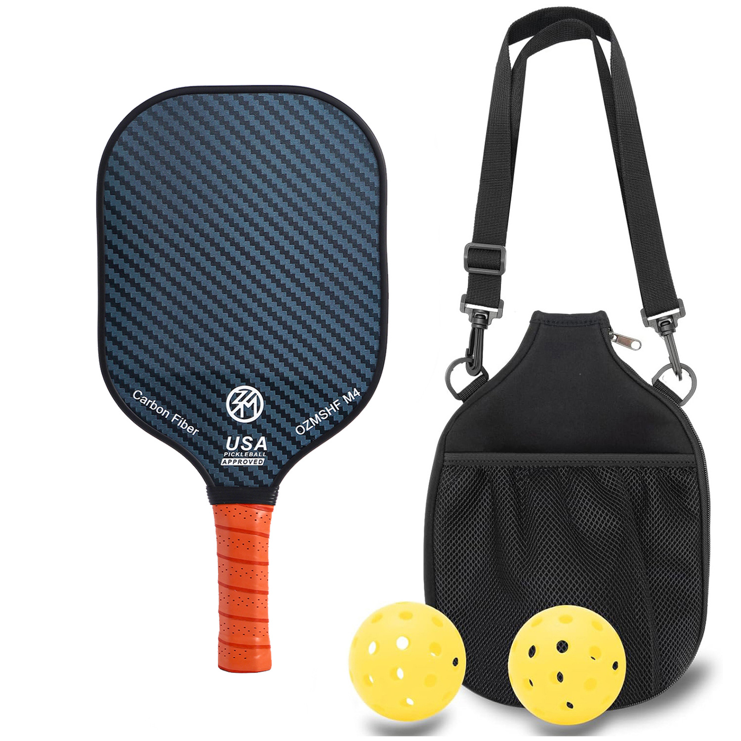 High-grade carbon fiber Peak racket 3 generation technology inner core outdoor ball storage bag suit Pickleball