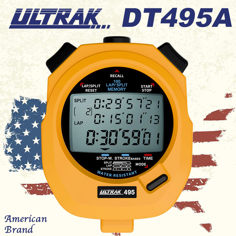 Picture of Electronic stopwatch DT495B Dingerzhi ULTRAK Osek 100 Channel 3 Row Display Timer Track and Field Training