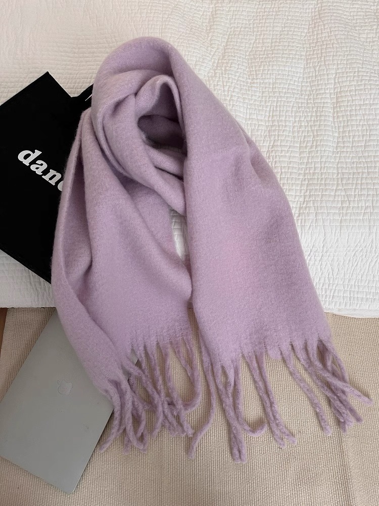 Picture of Maillard new striped scarf women's autumn and winter thickened warm neck snood student versatile solid color scarf manufacturer cross-border
