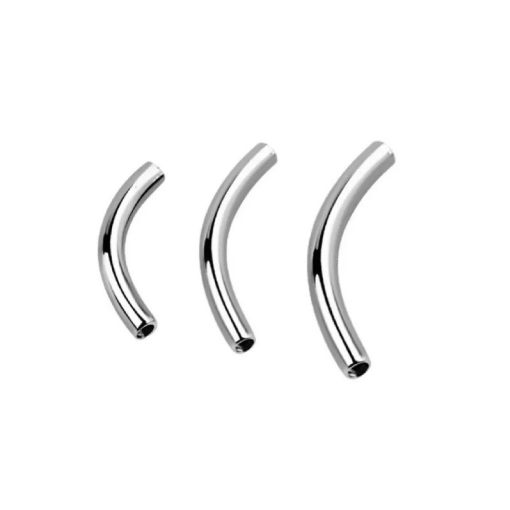 Picture of G23 Titanium Puncture Jewelry Inner Teeth Curved Rod Curved Nail Nail Nail Tail G Nail Lip Nail Accessories Factory in stock 6-16m