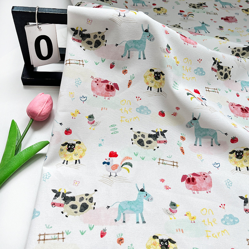 Picture of Home Little Animals All-Cotton Baan Canvas Bag Outerwear Pet Seat Pad Outdoor Bag Vest Handmade DIY Fabric