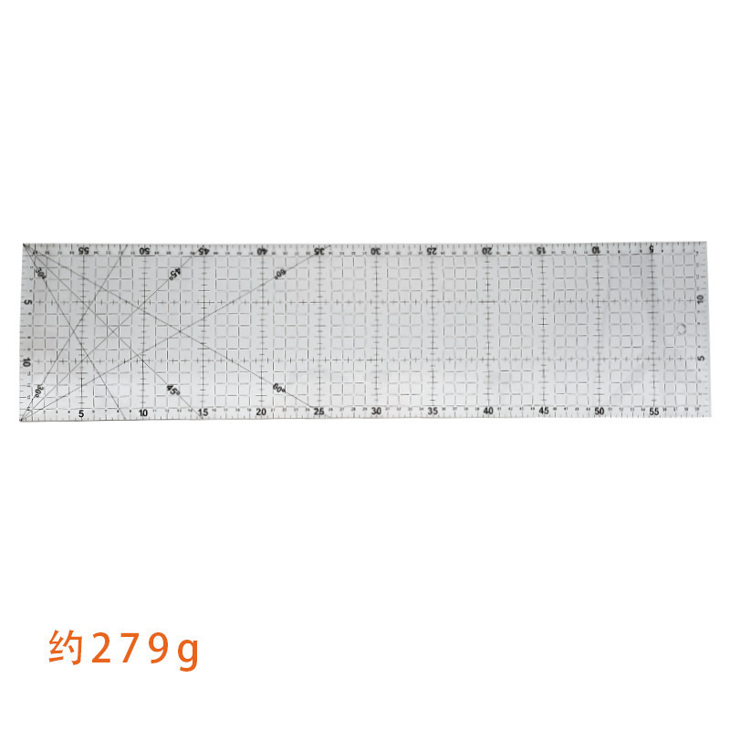 Picture of Acrylic Patchwork Ruler Cutting Ruler Double Color Long Square Ruler Sewing Ruler Patchwork Tool DIY Color Ruler