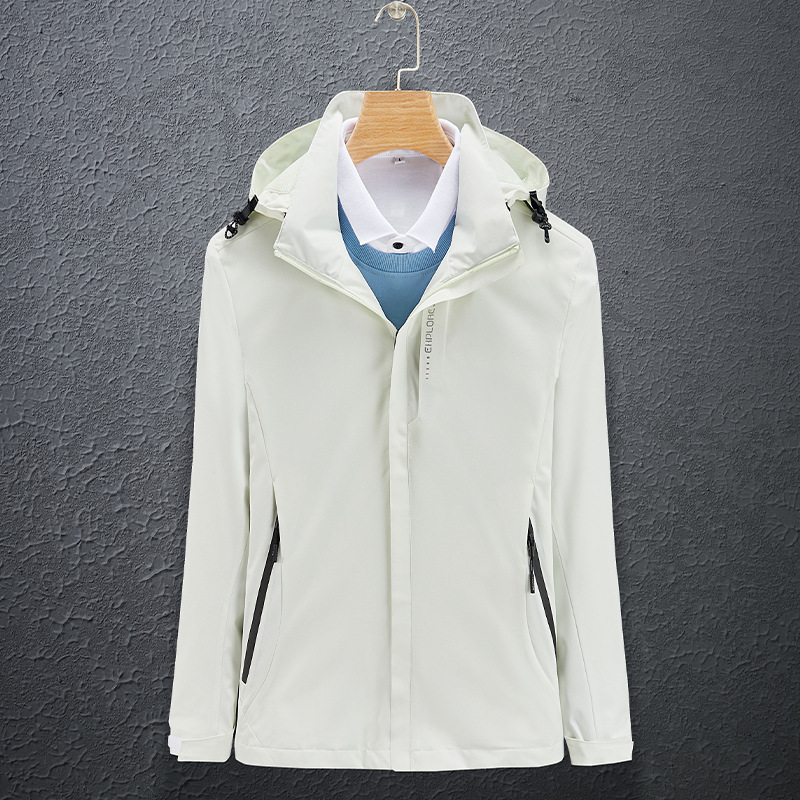 Picture of 6266 Outdoor Jacket Men's Thin Jacket Women's Jacket Single Layer Hooded Three-proof Mountaineering Suit Printable Logo