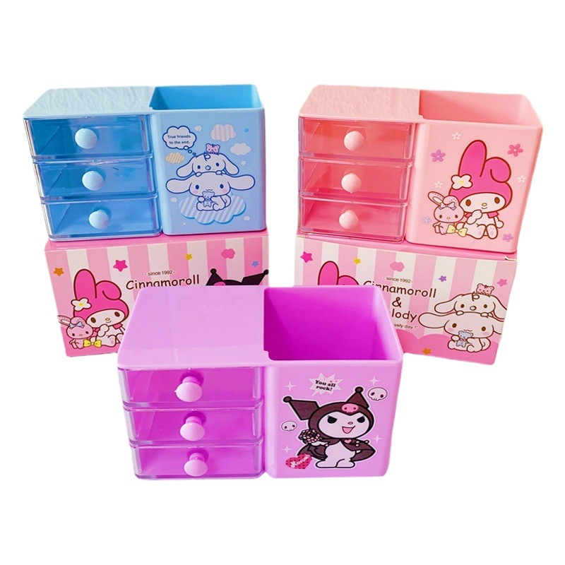 Melody Children's Desktop Storage Box Drawer Type Children's Cartoon Drawer Wholesale Creative Desktop Organization