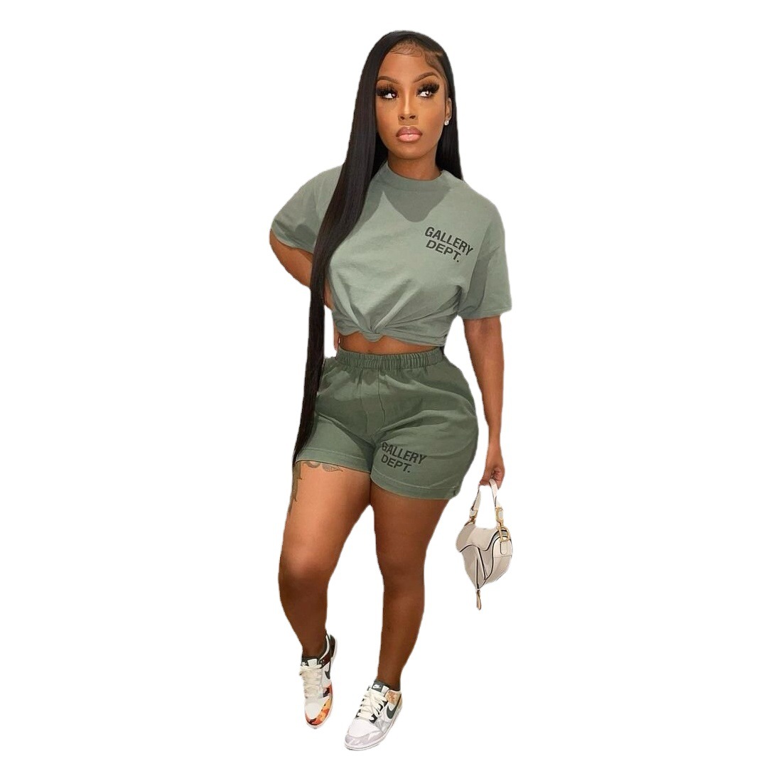 Picture of Z5617 2022 Europe and the United States cross-border Amazon independent station eBay hot casual T-shirt shorts set