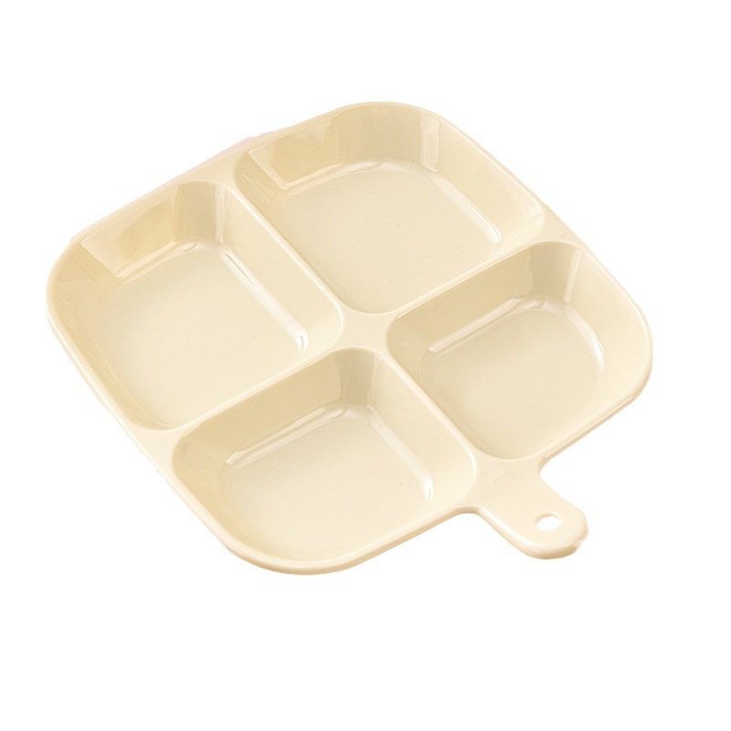 Picture of Multi-Purpose Divided Side Dish Storage Plate Household Hot Pot Dinner Plate Onion Ginger Garlic Kitchen Supplies Department Store Daily Wholesale