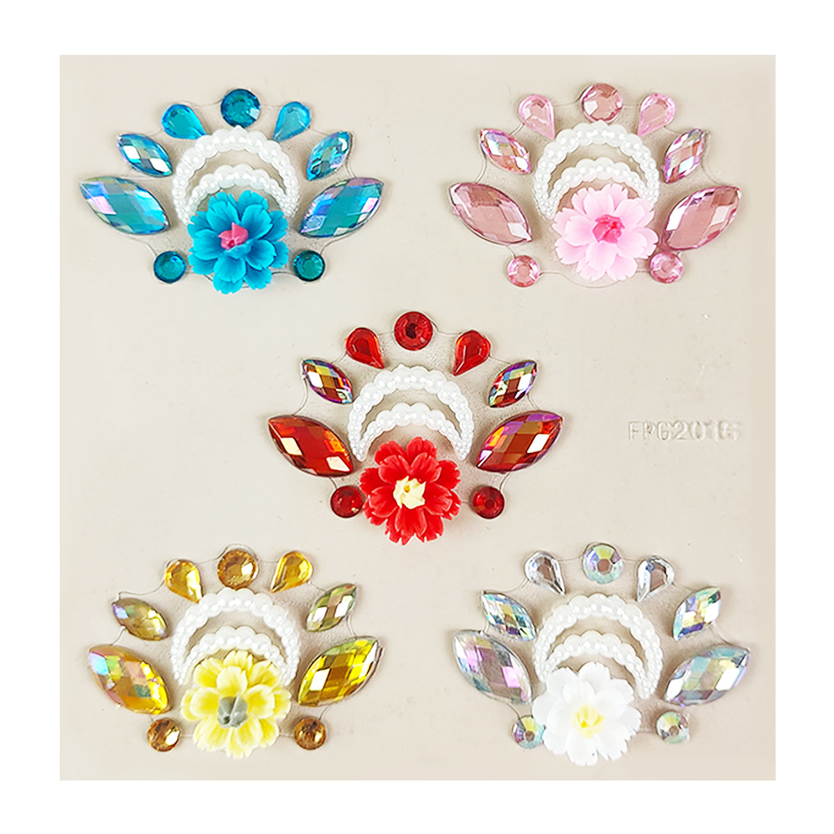Picture of Eyebrow Diamond Paste Cross-border Face Diamond American Holiday Party Rhinestone Gem Paste Rainbow Eye Makeup Stage Makeup Tattoo Paste Diamond