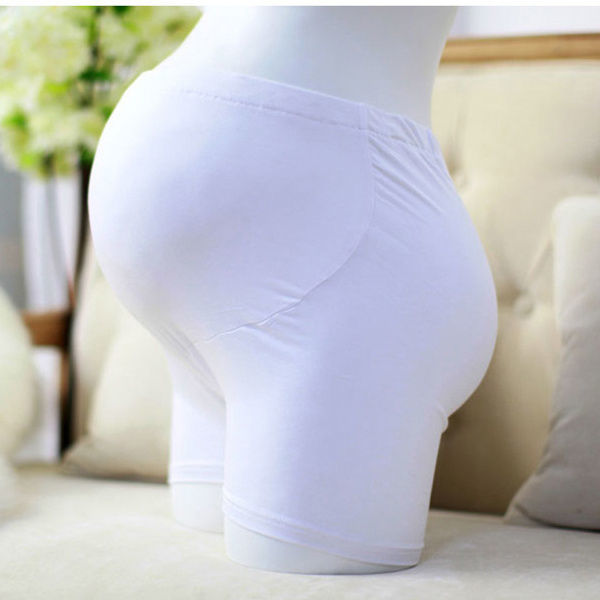 Picture of Pregnant women's clothing abdominal three-point leggings spring and summer pregnant women's pants high waist pregnant women's shorts plus size anti-light abdominal pants