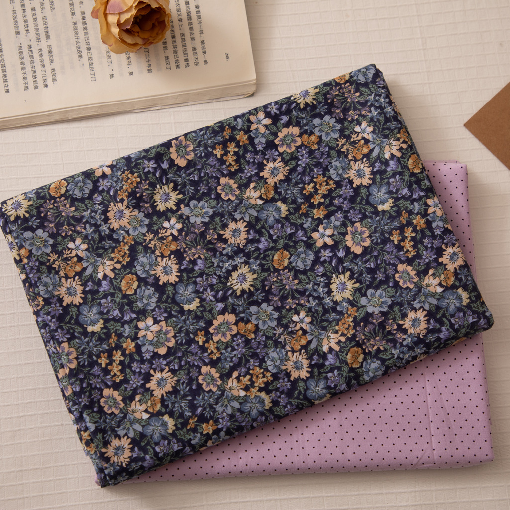 Wholesale Supply of 133*72 Twill Printed Fabric, Small Flower 40 Count Cotton Fabric, 1.6m Width