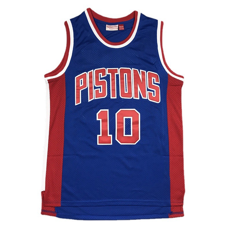 Pistons No. 25 Rose Embroidered Basketball Jersey Jersey 33 Griffin 10 Drummond Thomas Rodman