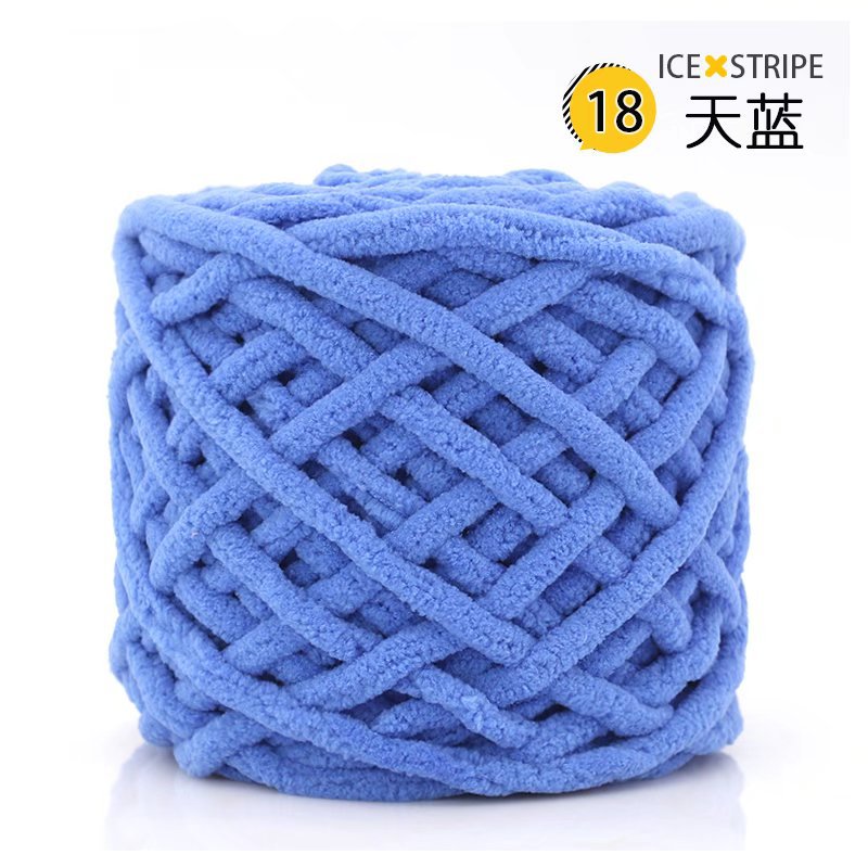 Picture of Ice Strip Thread Single Strand Thick Stick Needle Thread Knitting Blanket Slipper Thread Scarf Hat Scarf Thread Manufacturer Wholesale Worsted