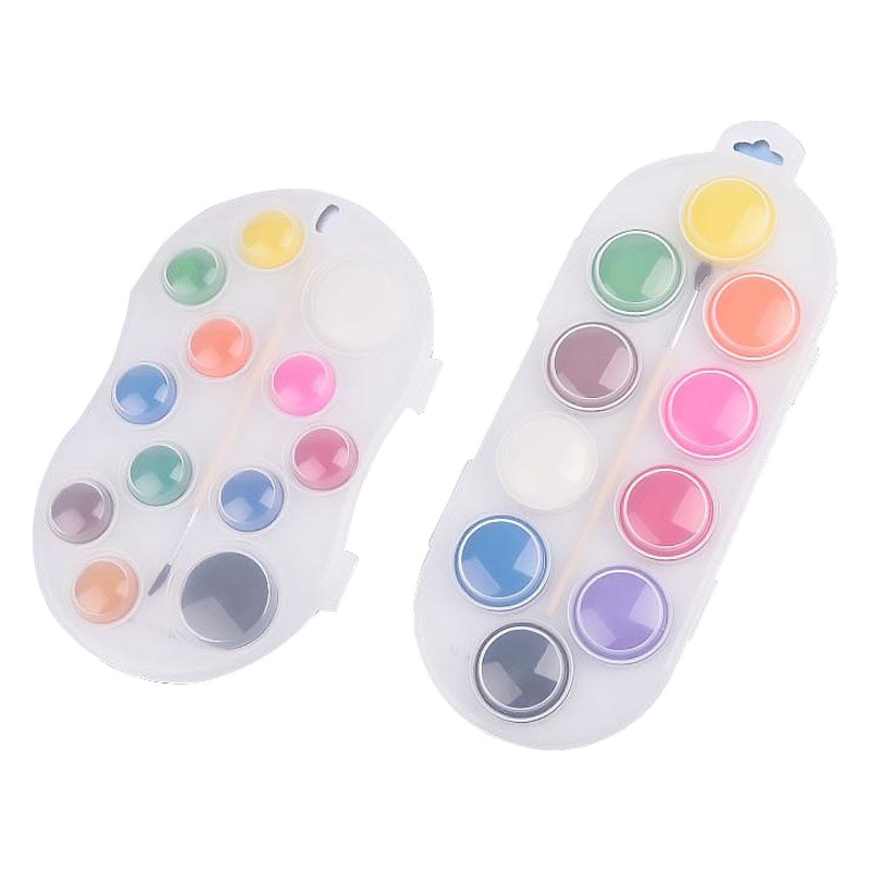 Miaoqule Solid Watercolor Paint Set 12 18 28 36 Gouache Paint Student Beginner Powder Cake Art