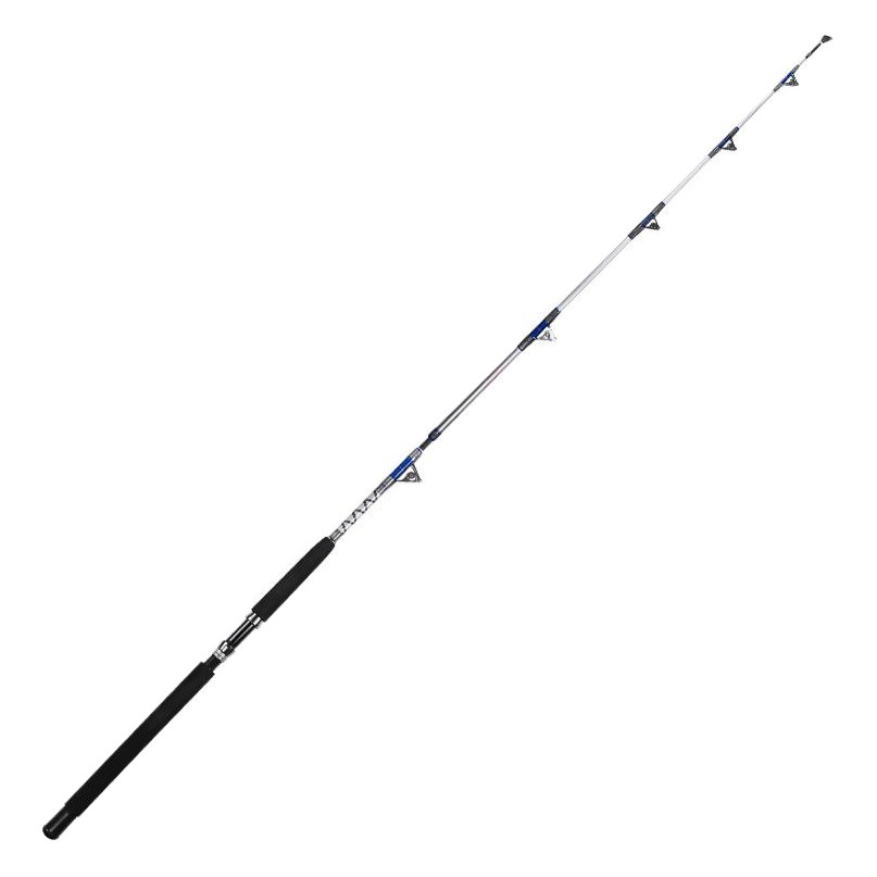 Wholesale towing rod 1.98 2.1 meters heavy weight plug boat fishing rod pulley guide ring deep sea boat rod anchor rod sea fishing rod