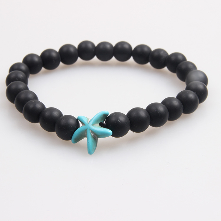 Picture of Zhou Lianfa 10 European and American Cross-border Bohemian Style Foreign Trade Starfish Tiger Eye Volcanic Stone Bracelet Summer Bracelet