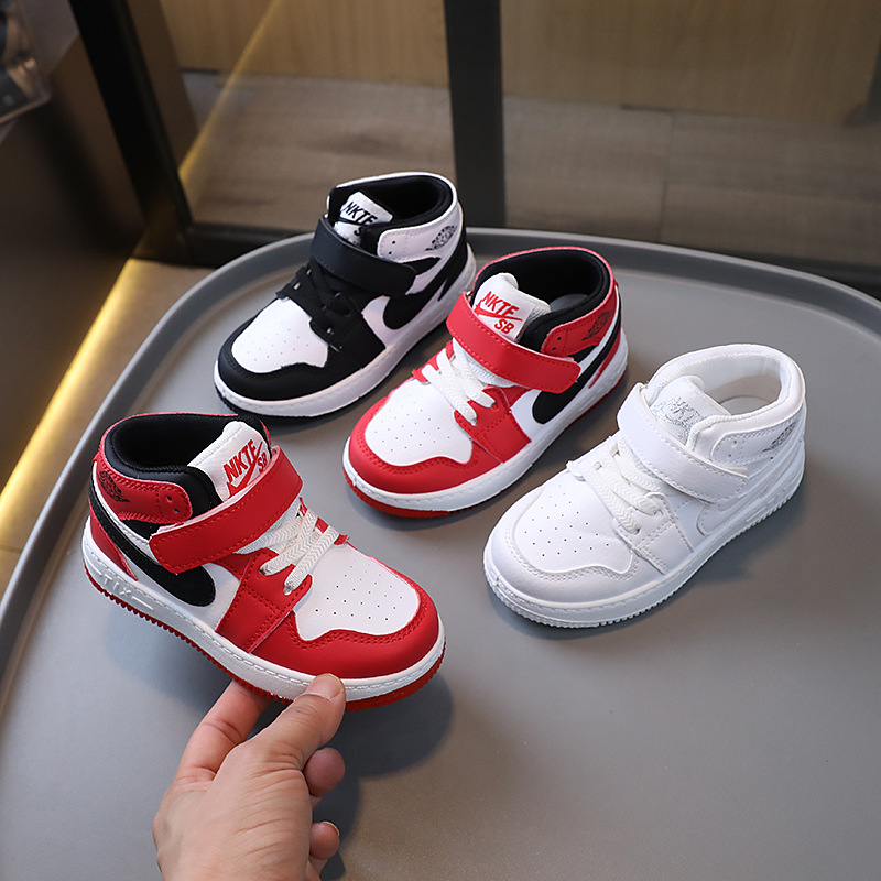 Dunk Black and White Panda Kidsren's Shoes Spring & Fall Kidsren's Sports Shoes Boys High-Top Basketball Shoes Chicago Baby Girl Sneakers