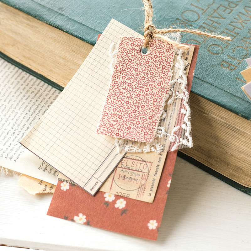 Picture of Yan Ji material Paper Village Garden series Korean light retro hand account decoration backing paper 60 into 6